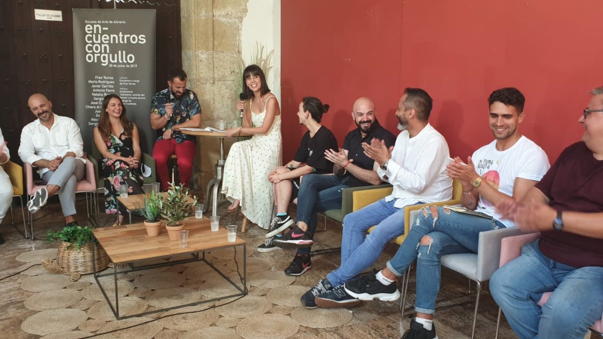 Un momento del coloquio celebrado esta mañana.