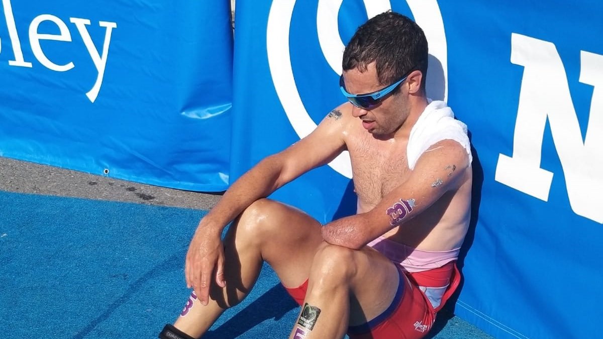 Jairo Ruiz nada más terminar la prueba en Canadá.