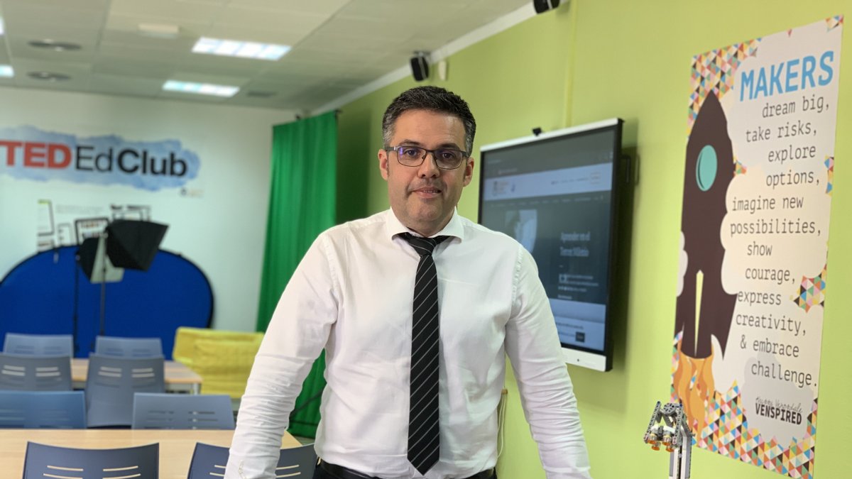 Francisco Tejeira Bújez, en el aula