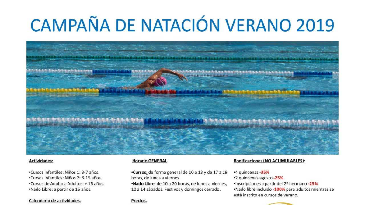 La natación siempre protagonista.