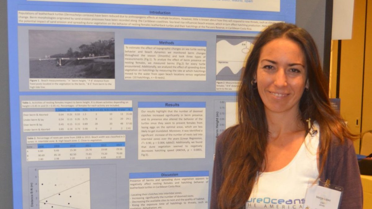 La doctora Marga López en una de sus actividades a nivel internacional.