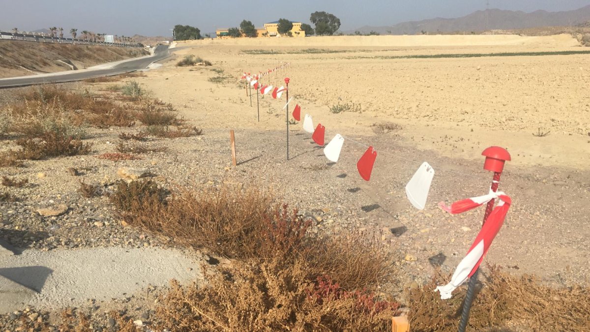 Preparativos para obras del AVE en Cuevas.