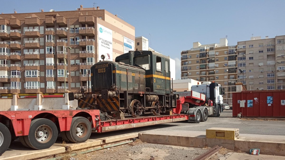 LA LOCOMOTORA salió de Almería el pasado jueves, 4 de julio