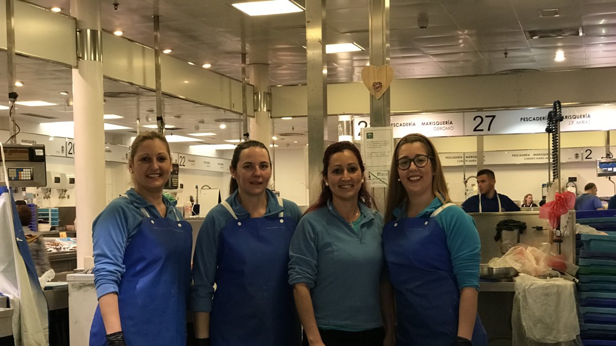 Las niñas más famosas del Mercado de Abastos.