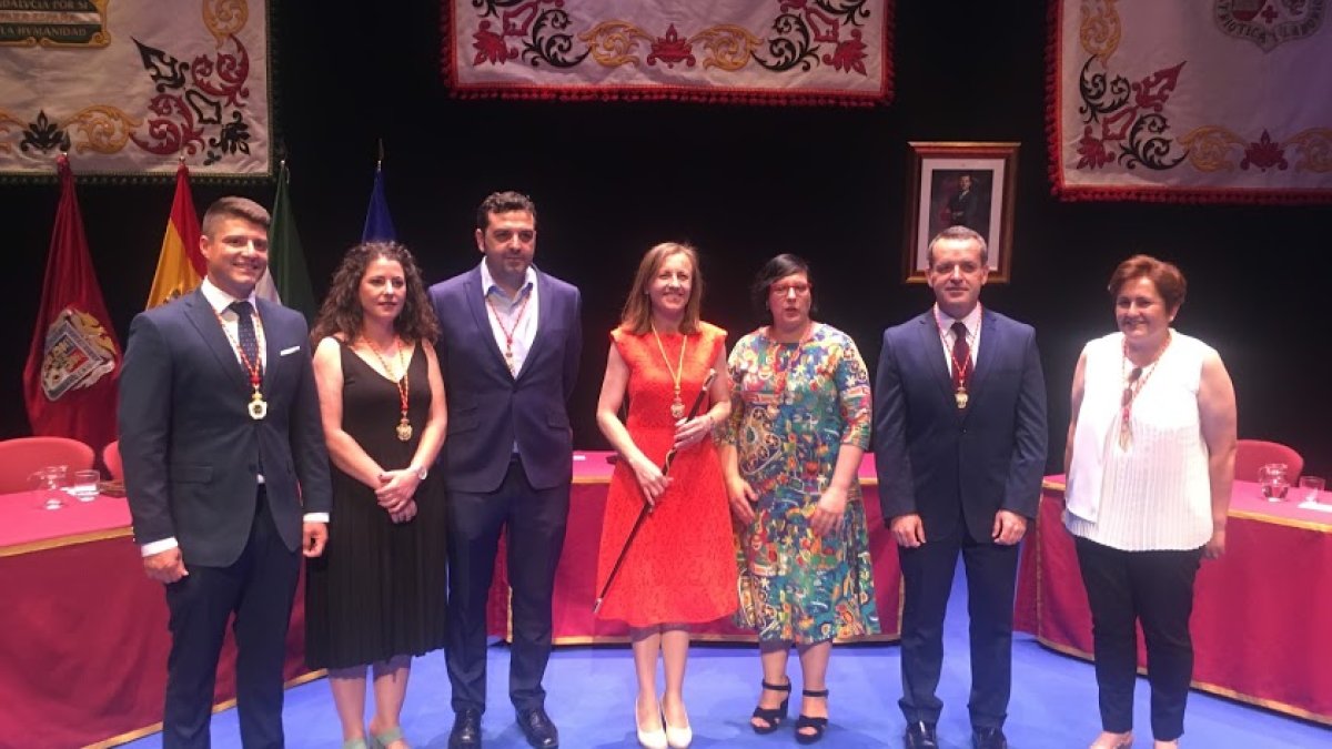 Investidura de Francisca Fernández como alcaldesa de Huércal-Overa.