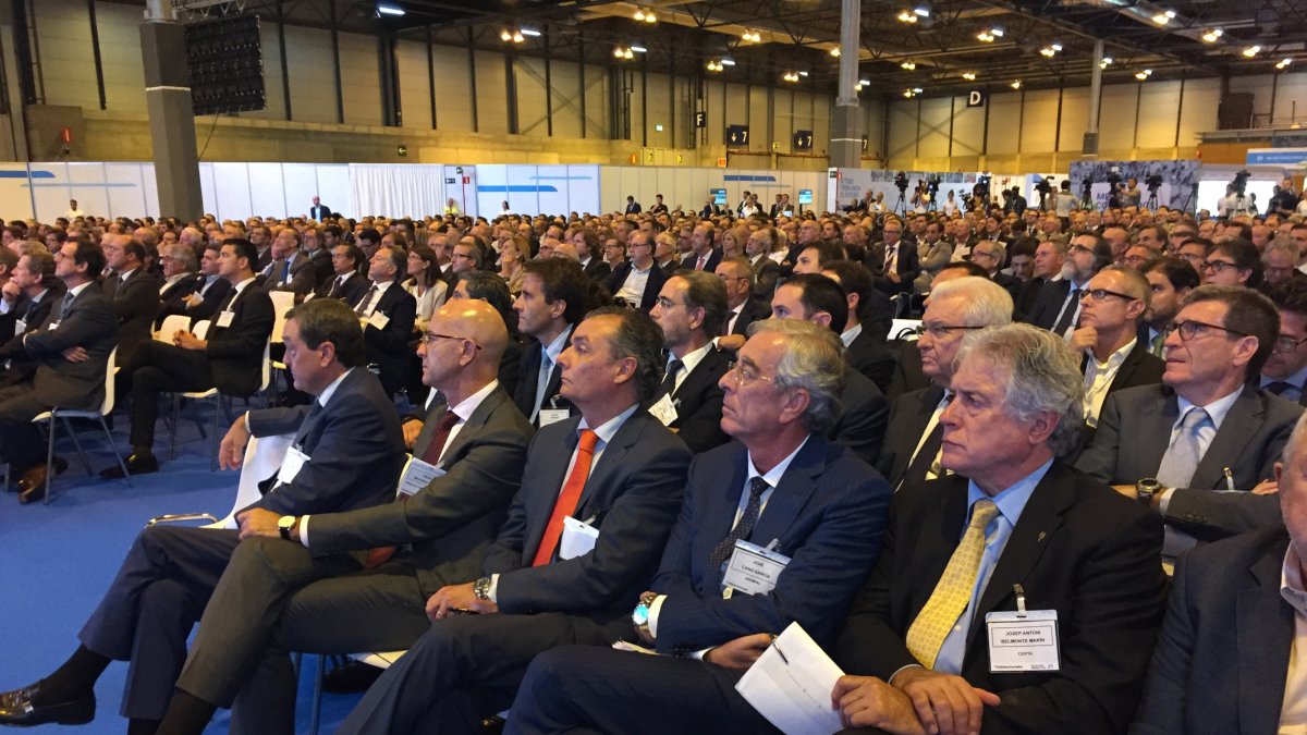 Empresarios almerienses en un acto del Corredor.