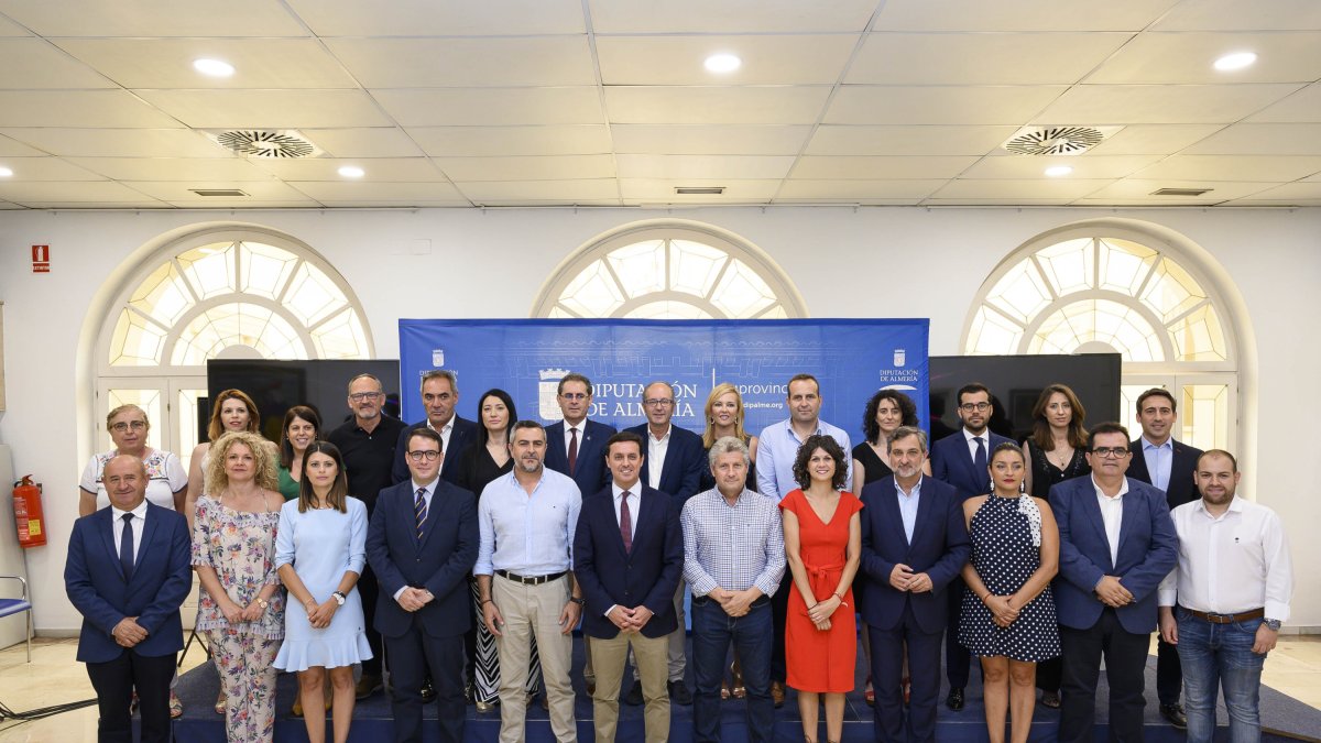 La corporación saliente de la Diputación Provincial.