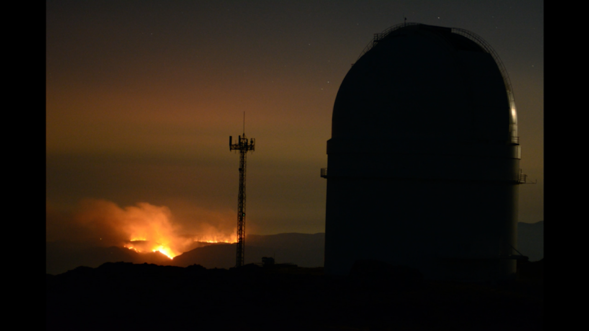 Imagen de estos días del incendio de Terque.