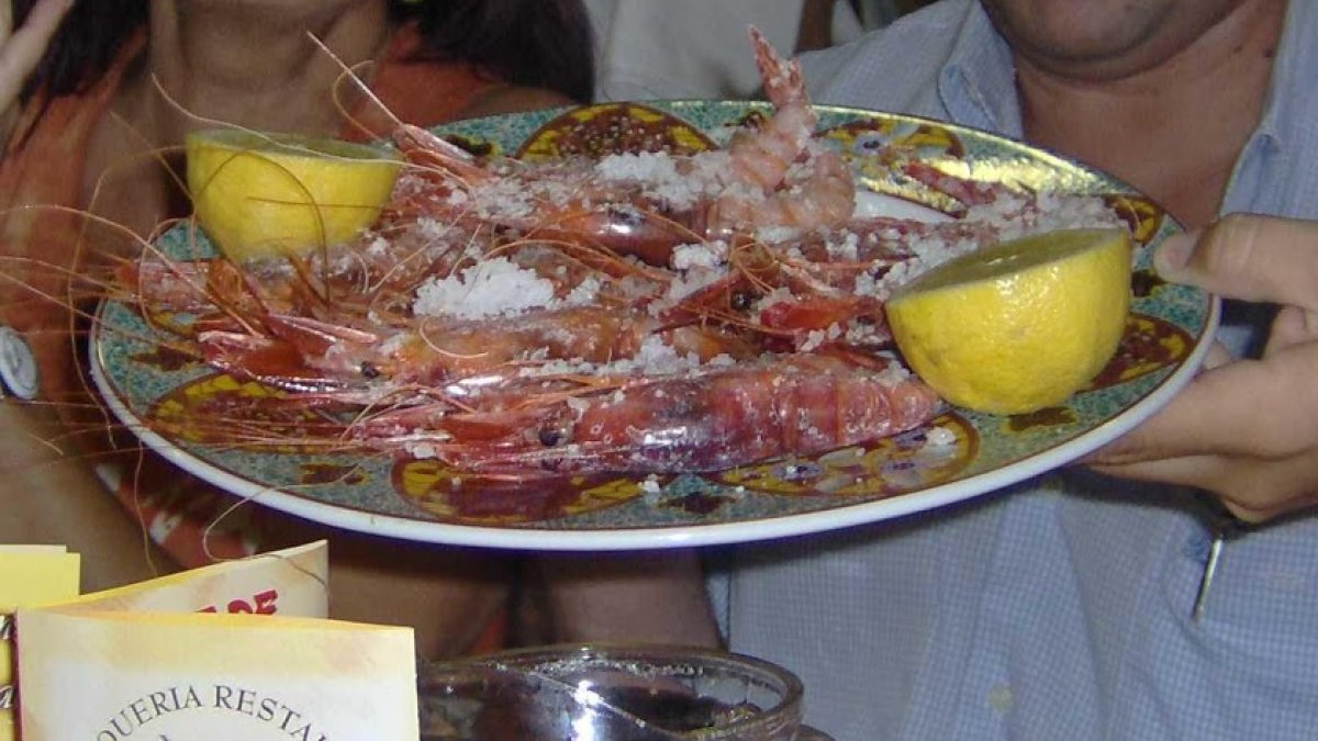 La gamba roja de Garrucha es uno de los grandes reclamos.