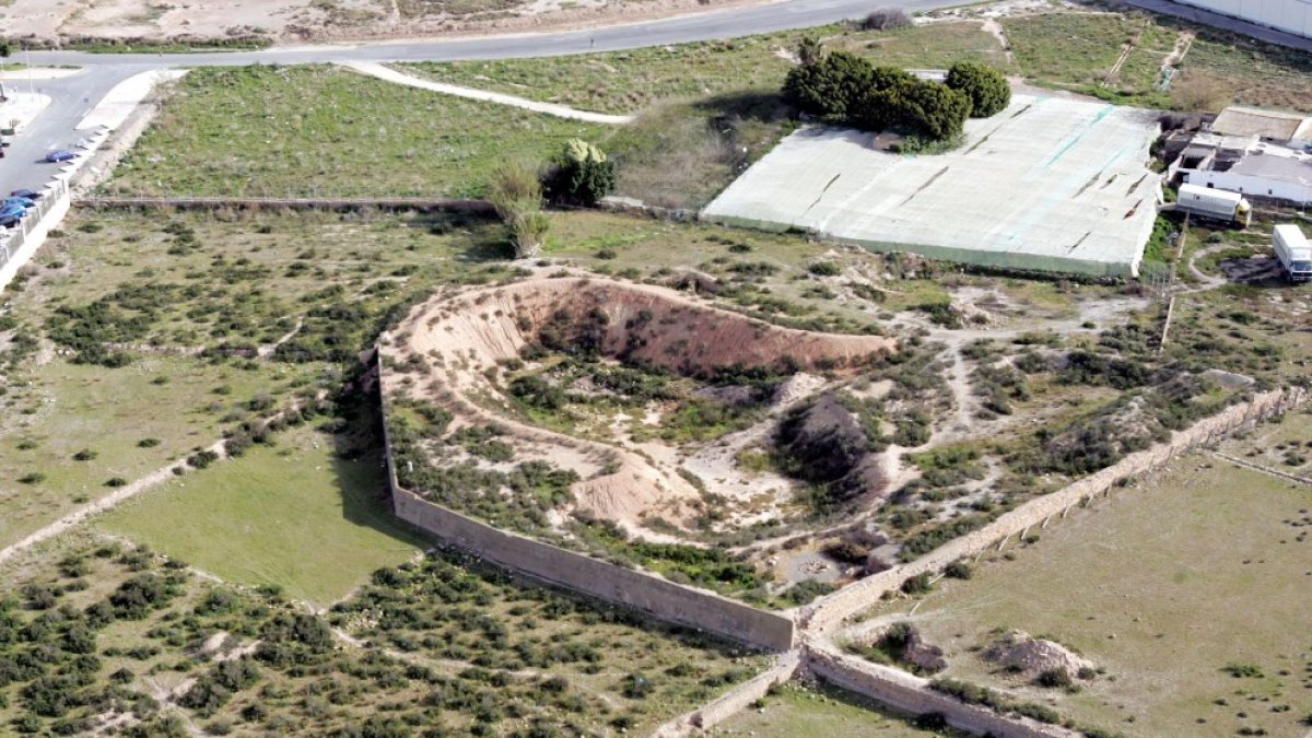 Vista aérea de una las partes del yacimiento de Ciavieja en una imagen de archivo.