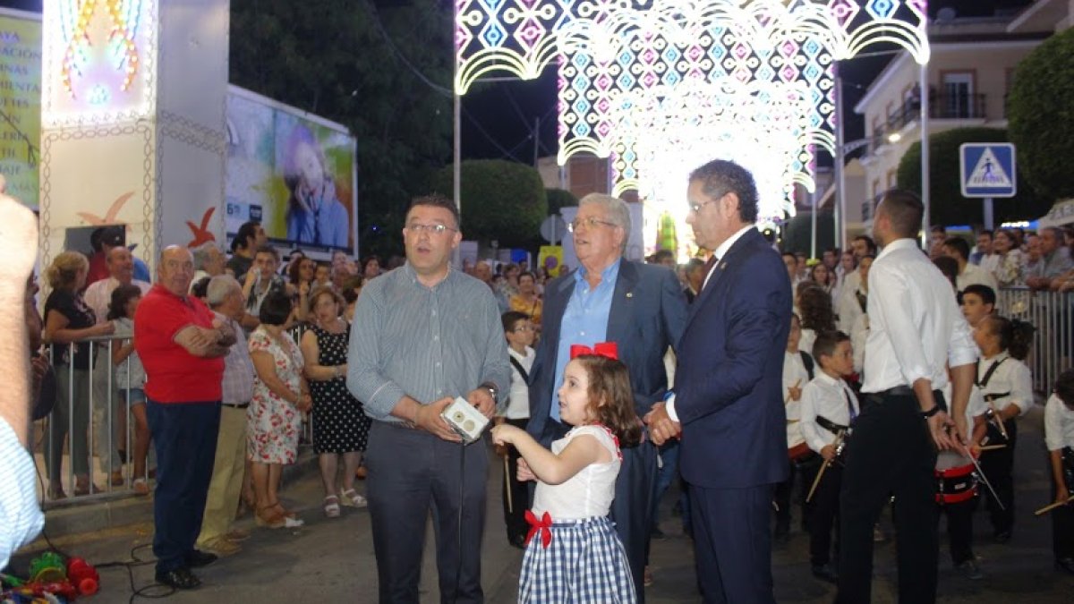 Imagen de archivo de la inauguración de las Fiestas y encendido oficial de las Fiestas de Berja.