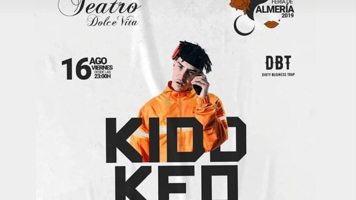 Cartel anunciador del concierto de Kidd Keo.