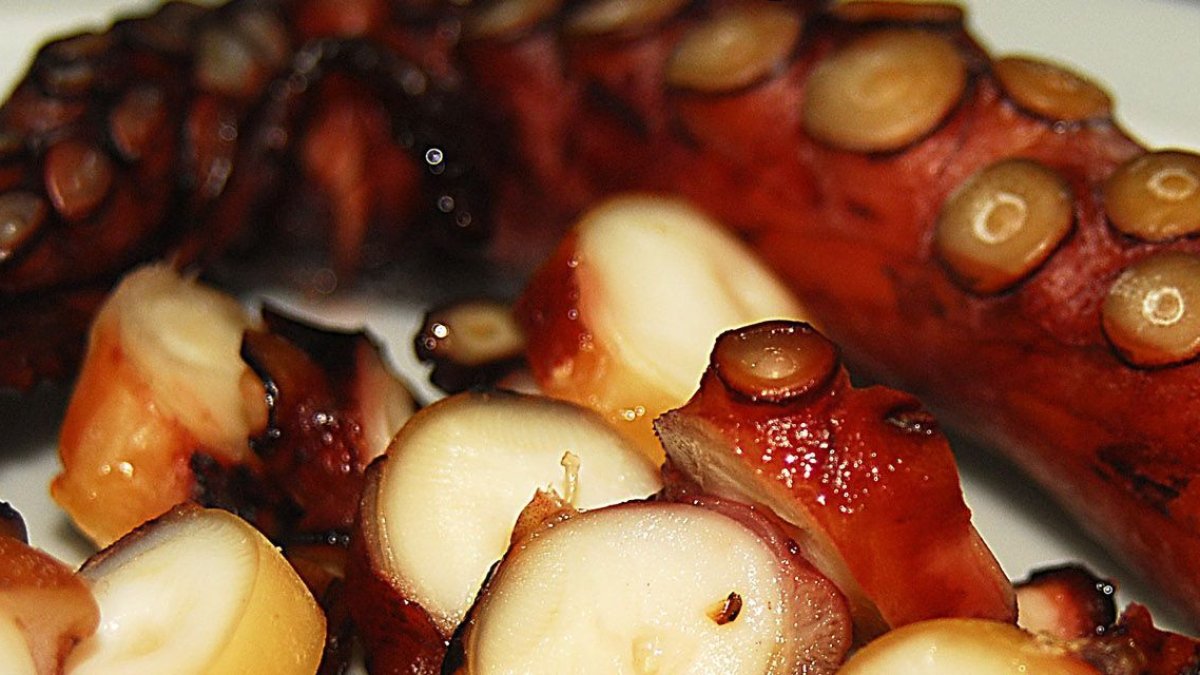 El pulpo seco es una de las señas de identidad de Adra.