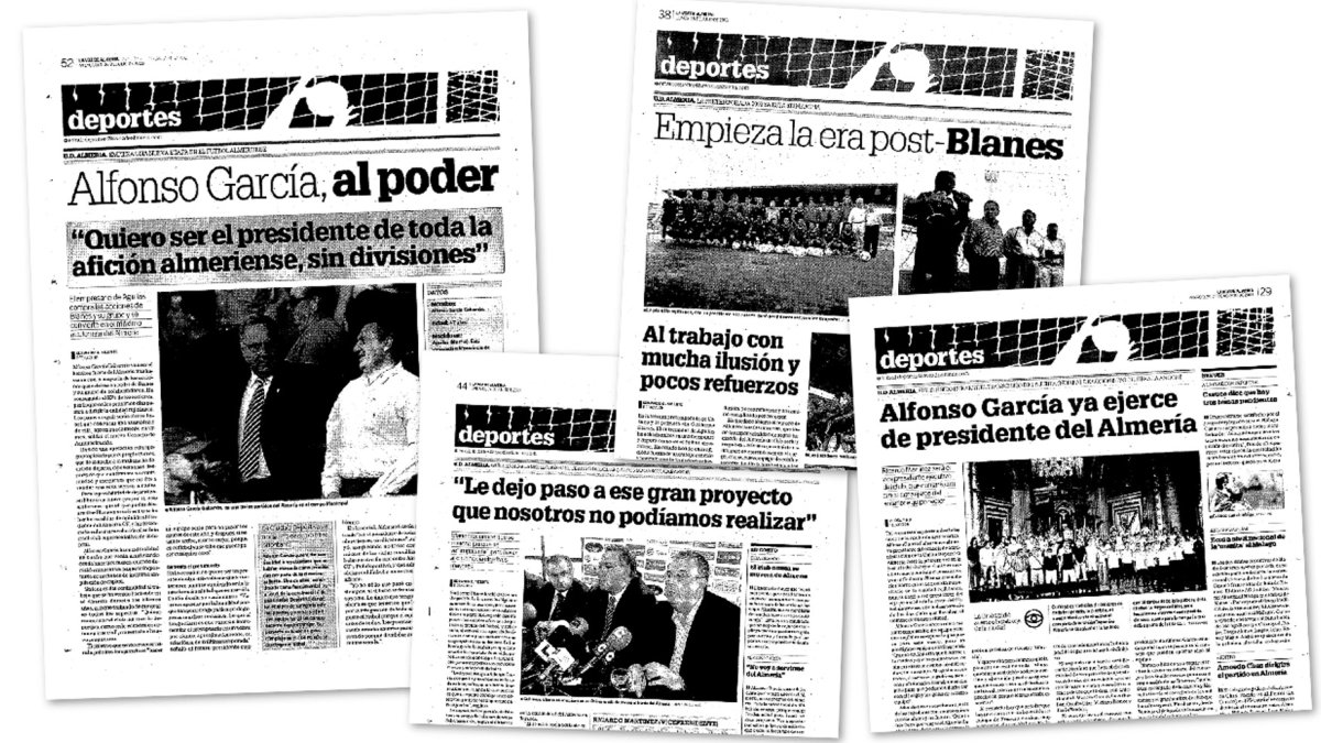 Las páginas de 2003 con la compra de Alfonso García.