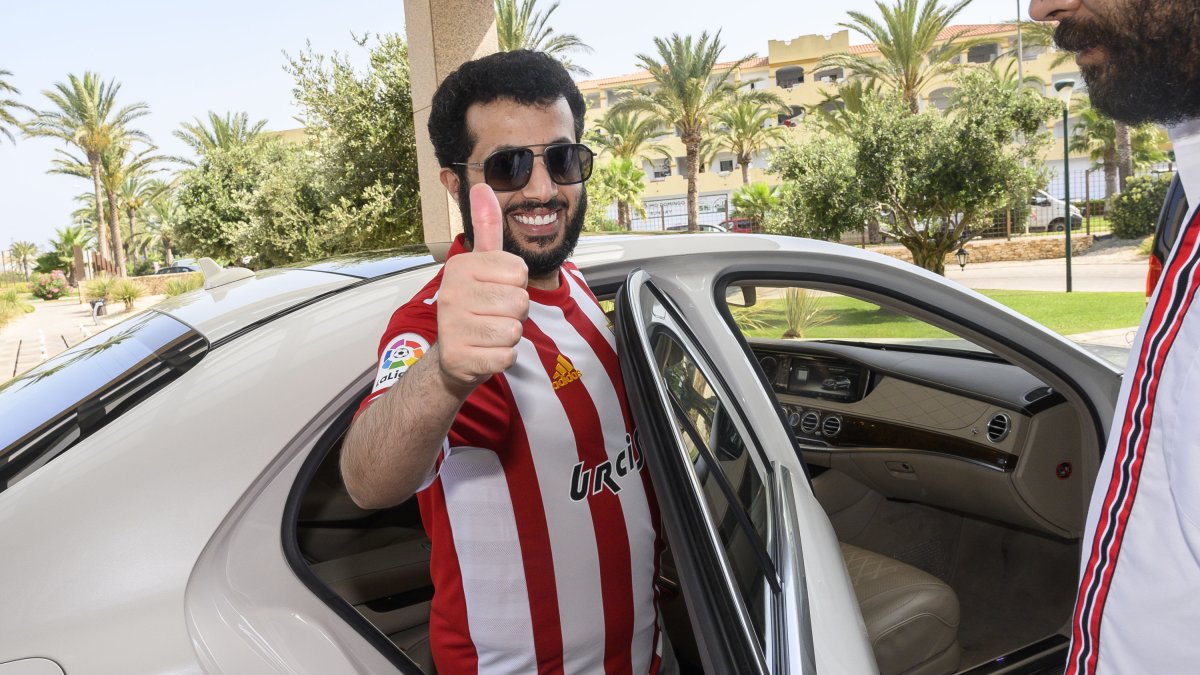 Turki Al-Sheikh antes de regresar a Arabia Saudí este sábado por la tarde.