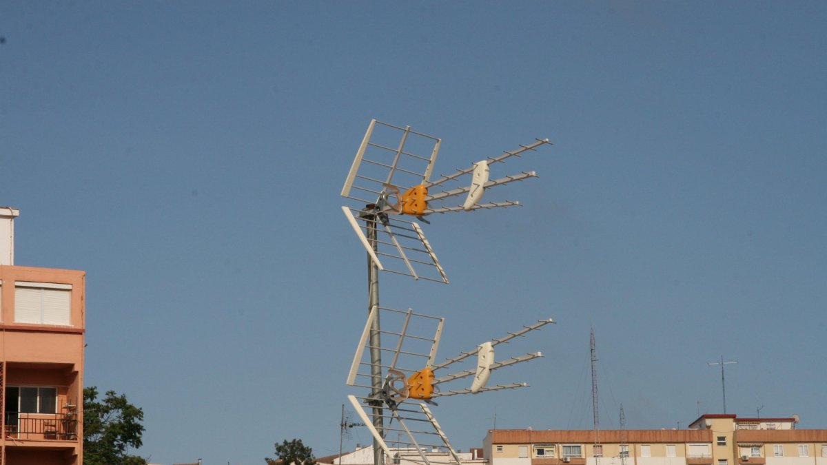Antenas repetidoras de TDT en una imagen de archivo.