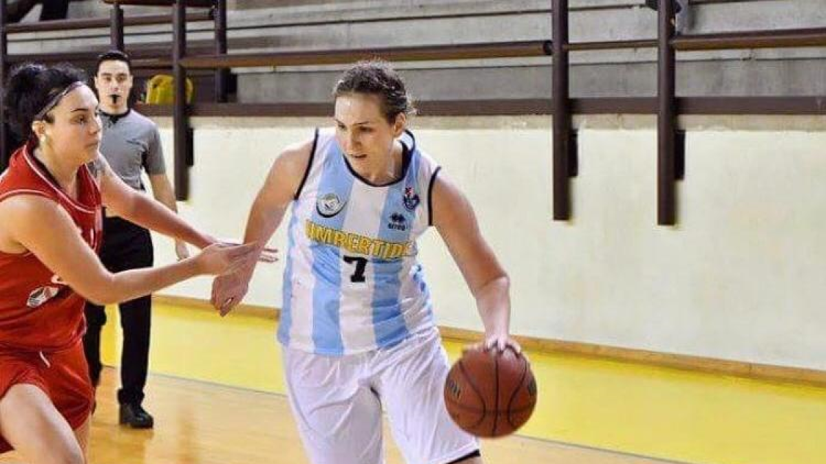 La nueva jugadora en acción.