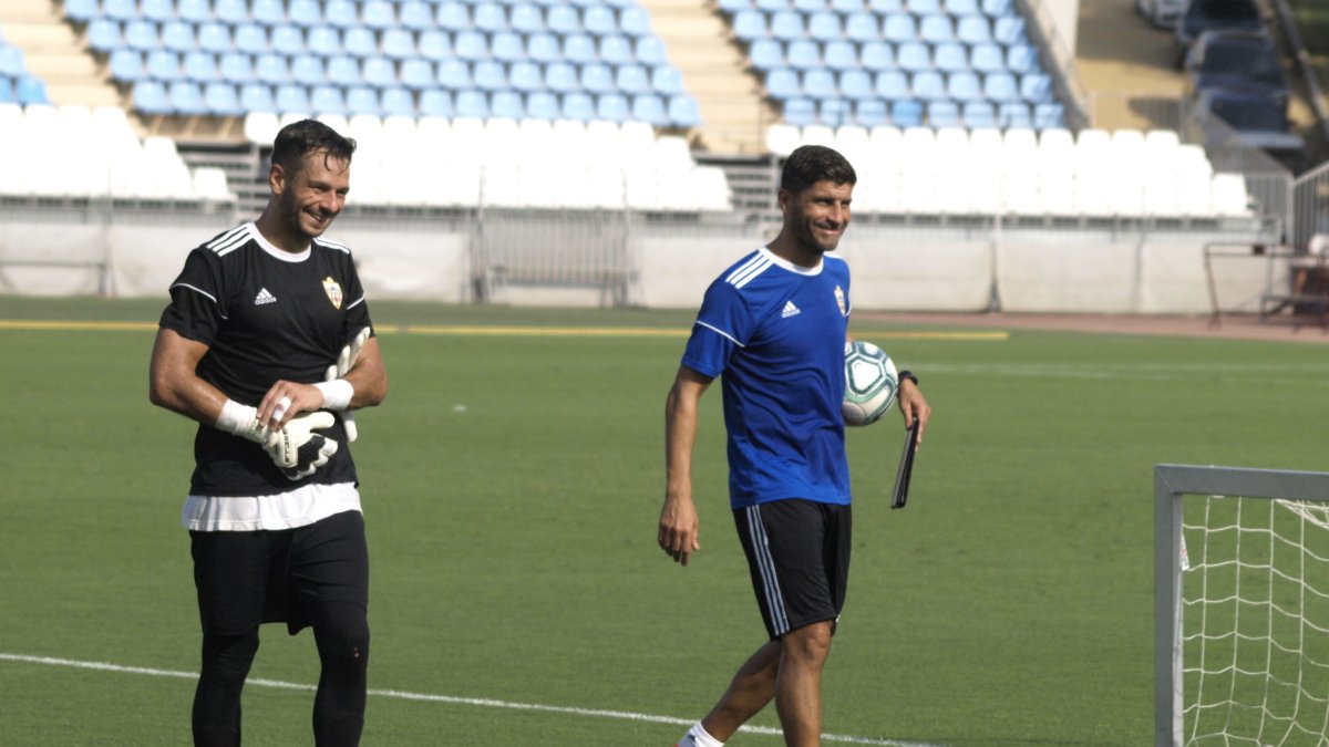René Román y Pedro Emanuel en el Mediterráneo.