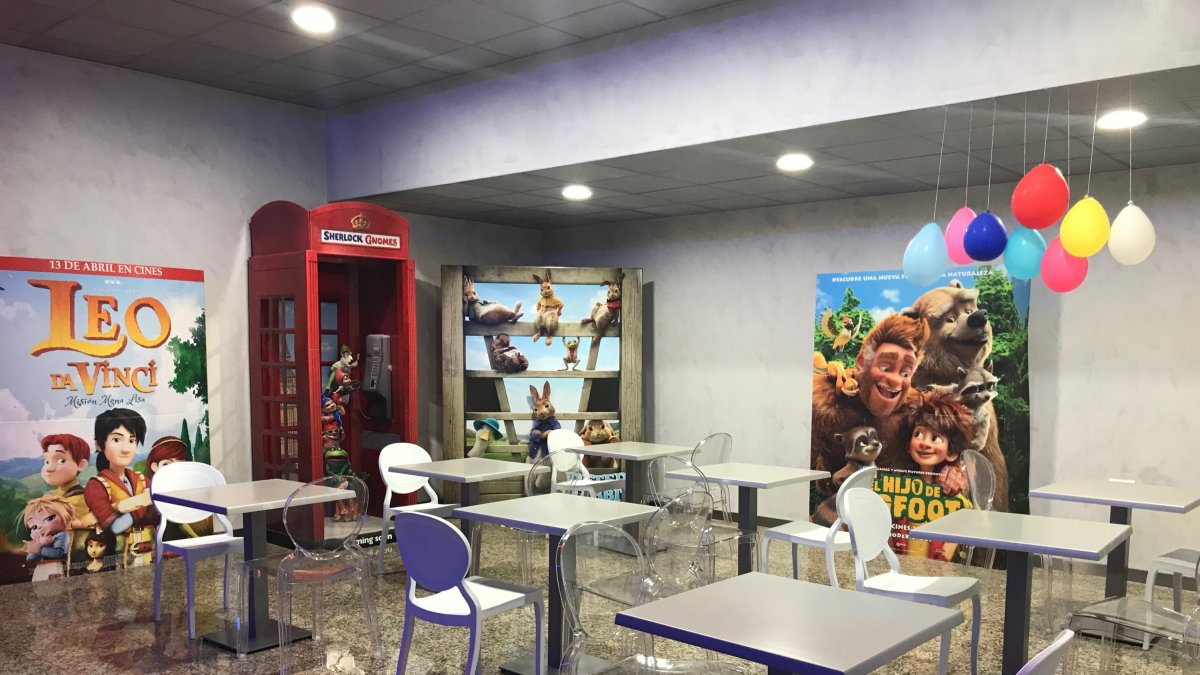 Espacio reservado para cumpleaños en Cines Monumental.