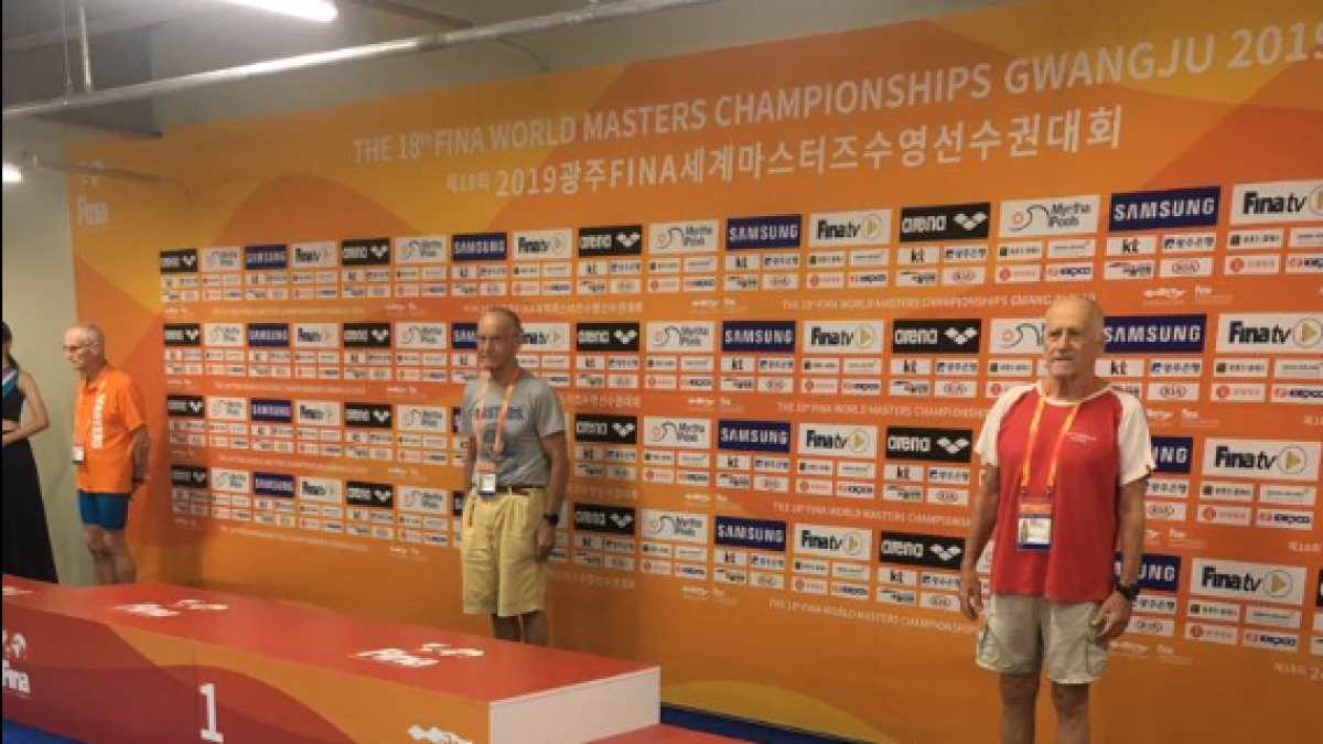 El podio del Mundial.