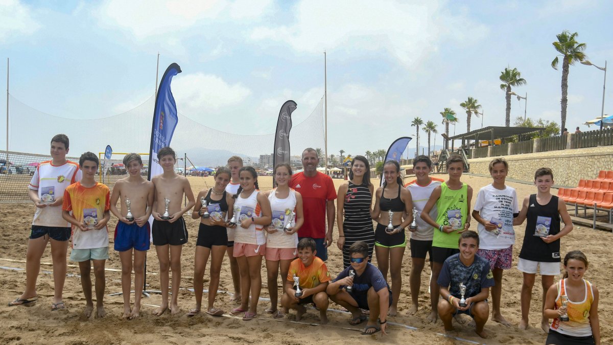 Los campeones de la playa.