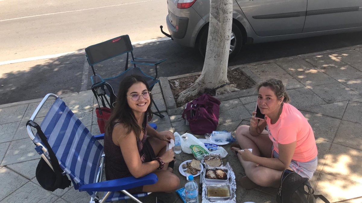 Una de las comidas de las chicas durante estos días.