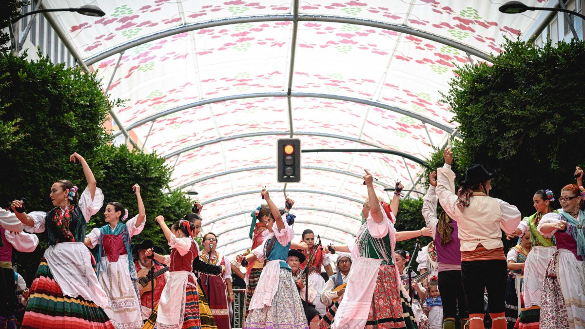 Música y baile se mezclaron junto a las indumentarias típicas de la provincia para mostrar a la ciudad.