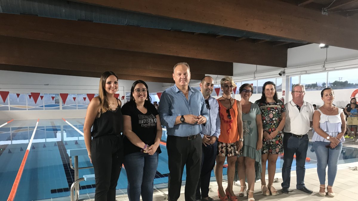 Imágenes del pasado viernes de la inauguración de la Piscina Municipal Cubierta después de su cierre a comienzos de esta década.