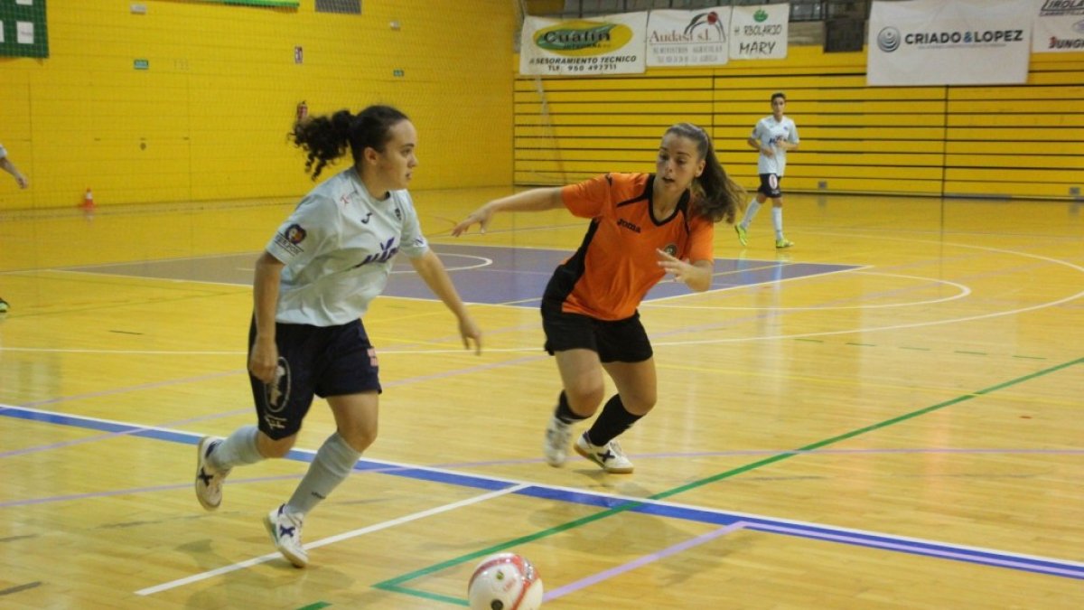 Buen partido de las jugadoras del equipo celeste.