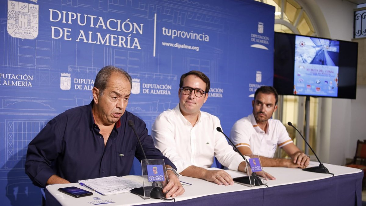 Abelardo Campra dando detalles de la prueba.