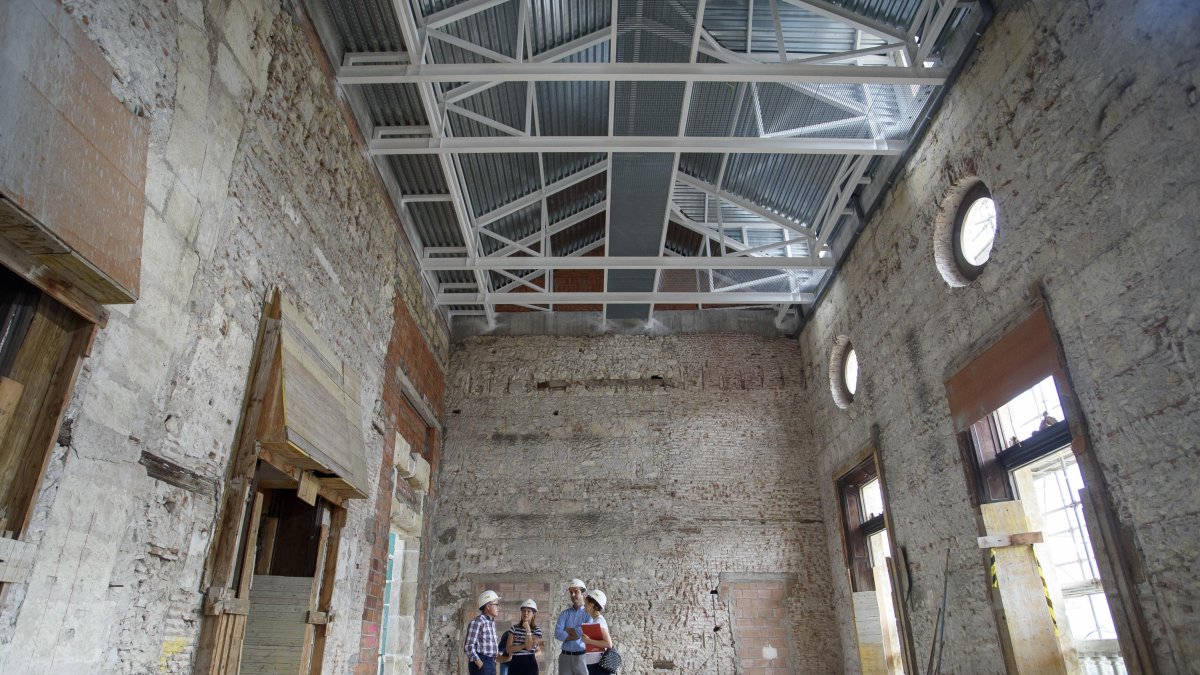 Visita a las obras de la Casa Consistorial