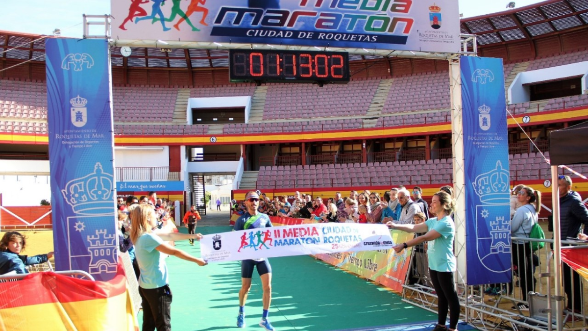 La línea de meta aguarda al campeón.