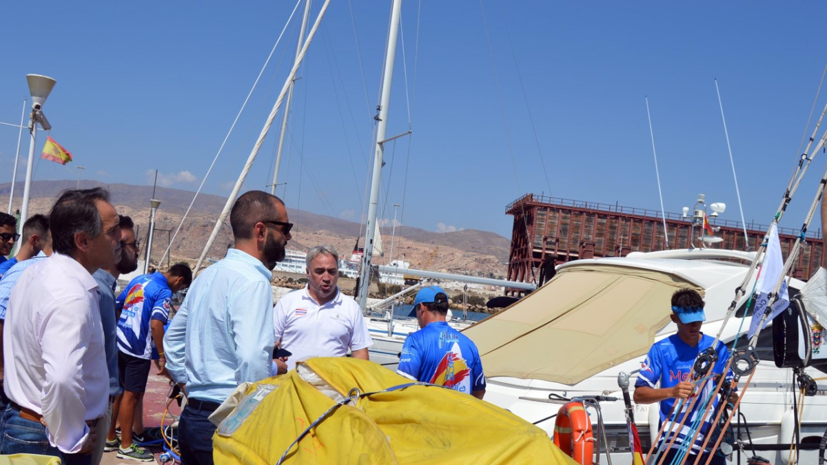 El Alcalde de Almería con el concejal Juanjo Segura.