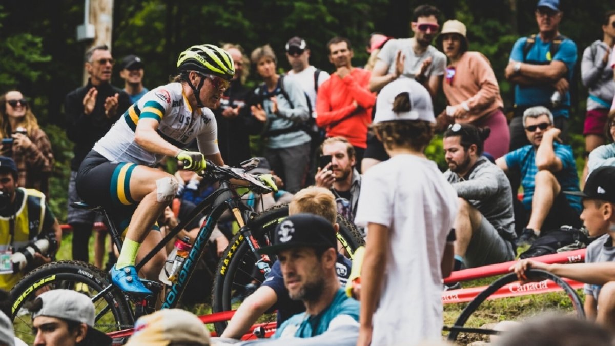 Una campeona en acción.