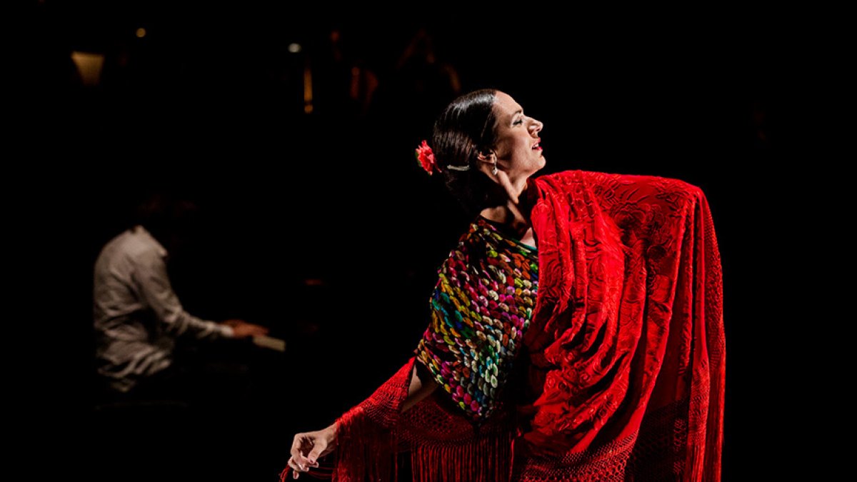 Anabel Veloso durante una actuación.