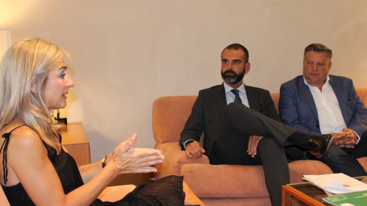 Patricia del Pozo, Ramón Fernández-Pacheco y Diego Cruz.