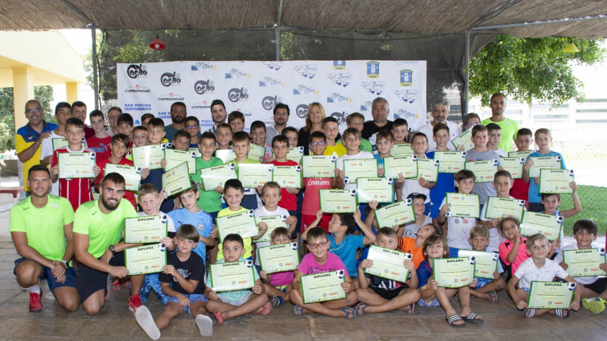 Los deportistas diplomados.