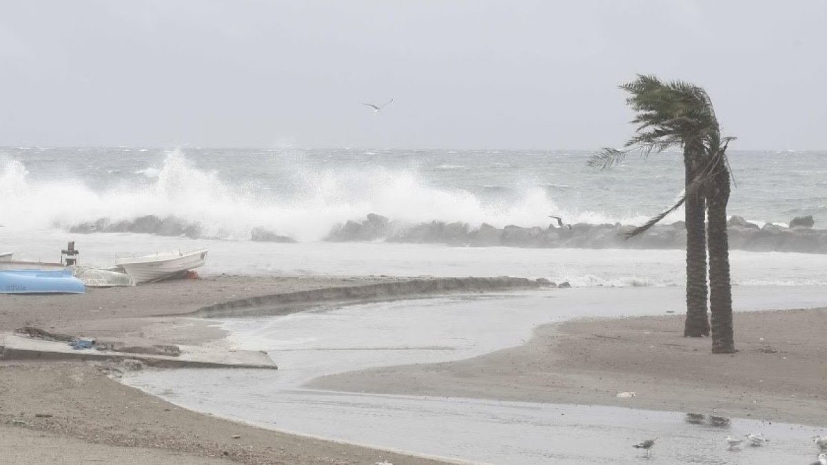 Estampa de la capital que dejó un temporal anterior.