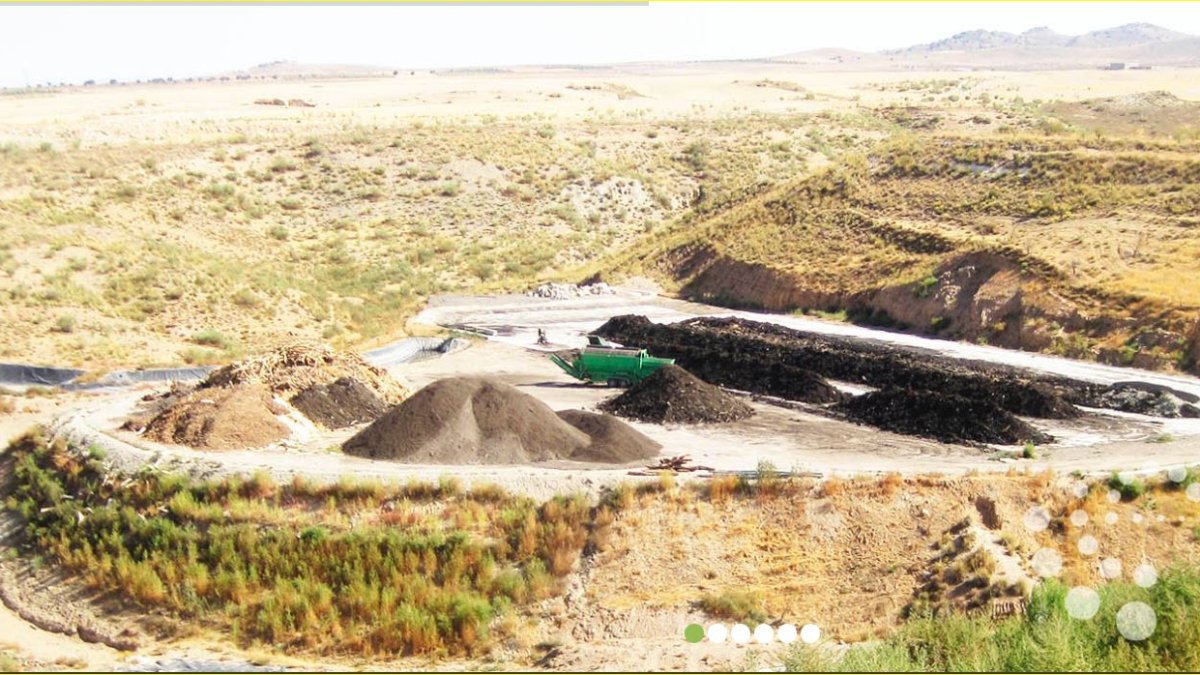 Instalaciones  de la empresa granadina Ecoindustria del Reciclado.