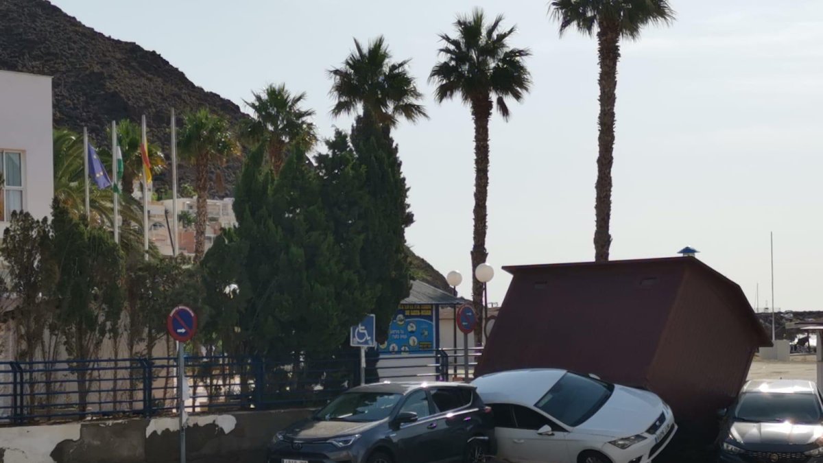 Imágenes del paso de la DANA por la provincia de Almería, en concreto, en el municipio de San José.