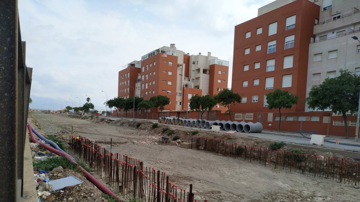 Zona más cercana a Los Molinos donde se puede ver donde hay pantalla y donde aún no