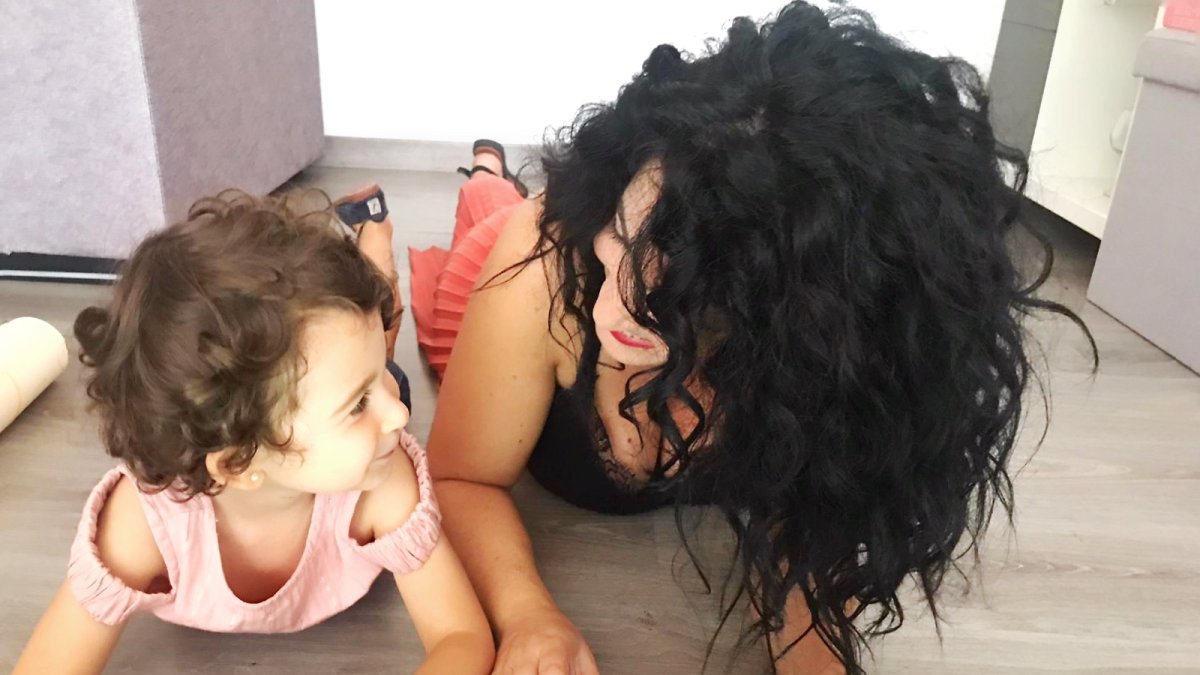 La coach Rosa Uroz junto a su hija