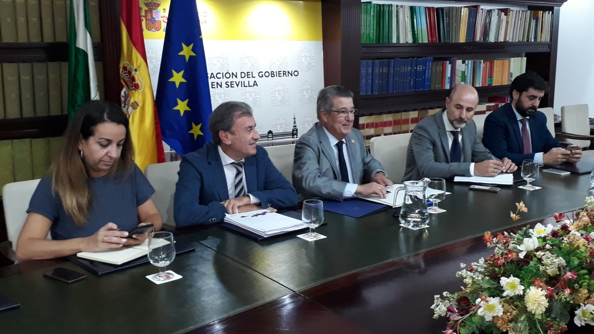 Reunión en la Subdelegación de Sevilla.
