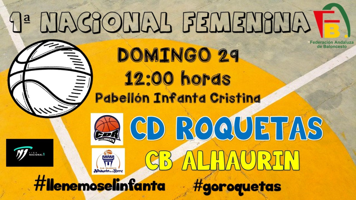 Cartel del partido de este domingo.