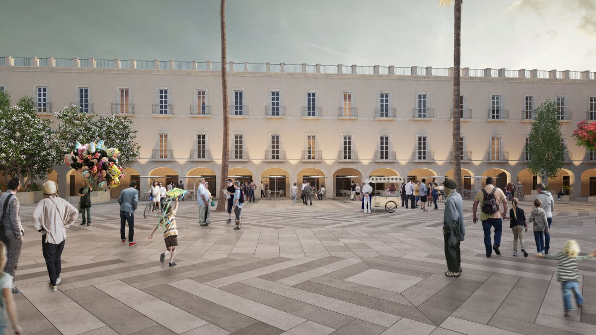 Montaje de cómo quedaría el proyecto del equipo de Gobierno para Plaza Vieja