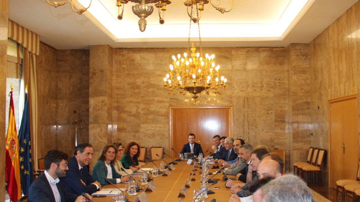 Reunión celerada este jueves en el Ministerio de Trasición Ecológica.