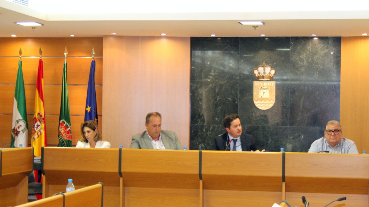 Francisco Góngora durante la sesión plenaria ordinaria celebrada el pasado lunes en El Ejido.