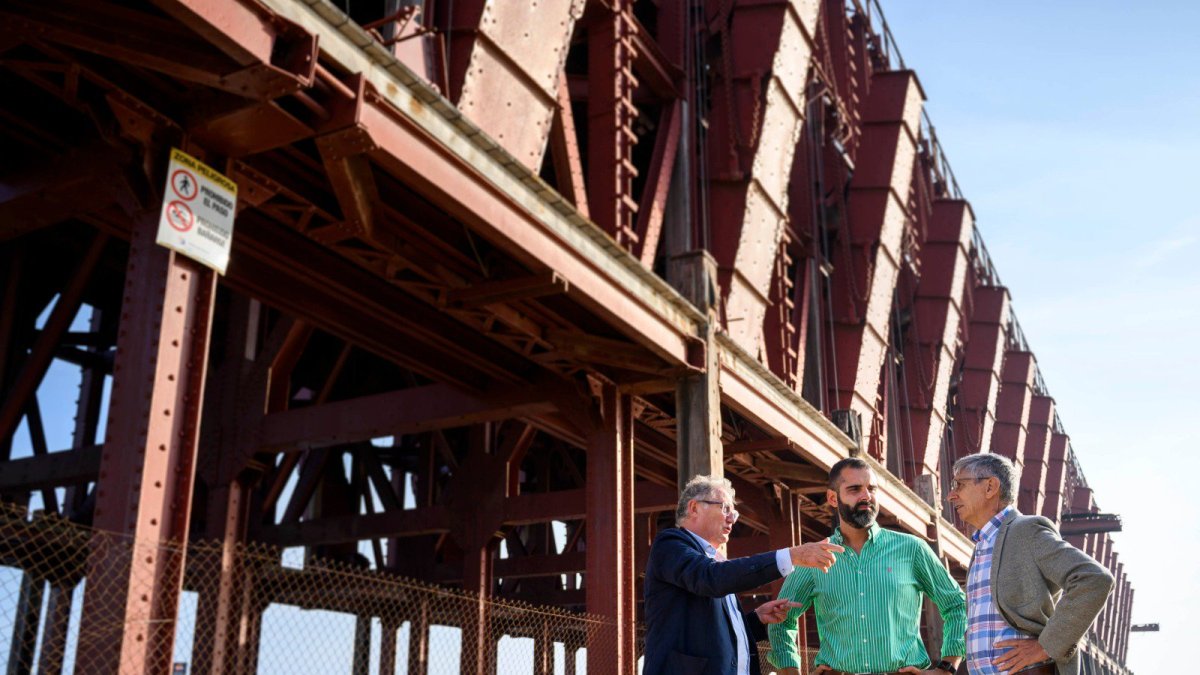 Visita de Fernández-Pacheco y Caicedo a la zona.