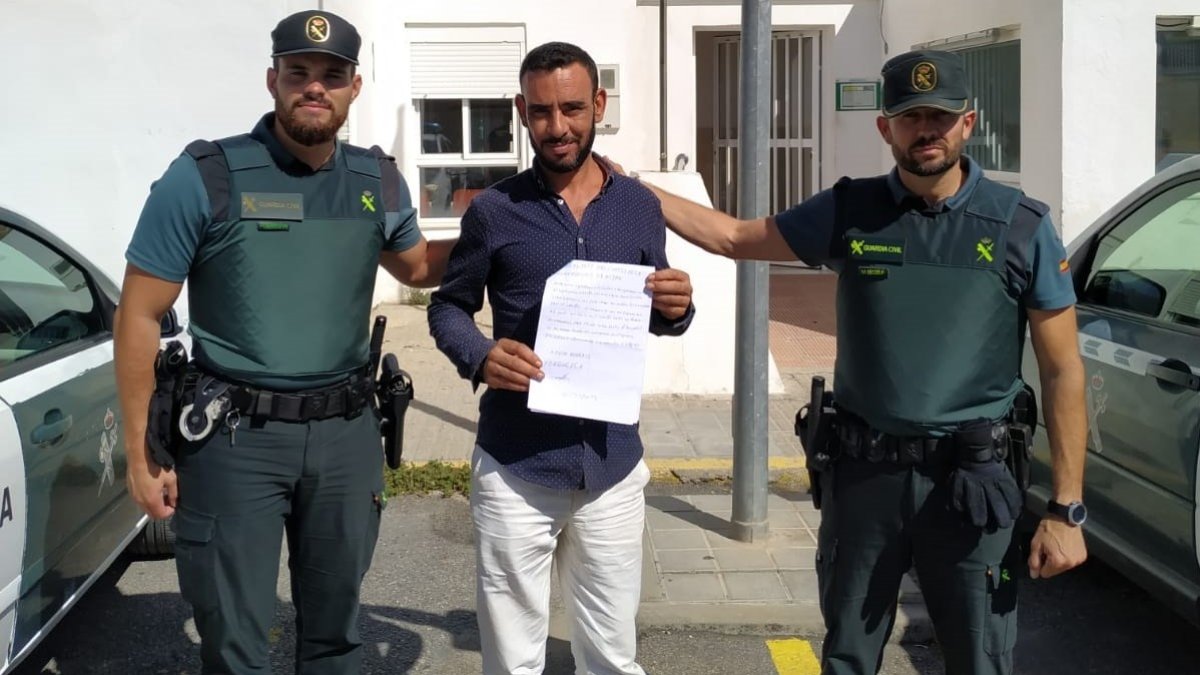 Imagen difundida por la Guardia Civil.