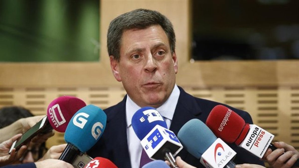 Juan Carlos Quer, padre de Diana Quer, en una comparecencia de prensa.